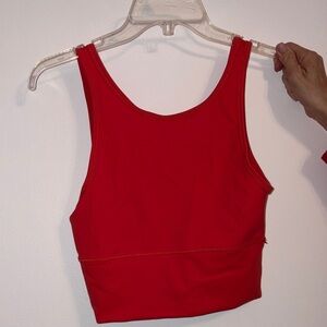 Lululemon Athletica Red Tank Top